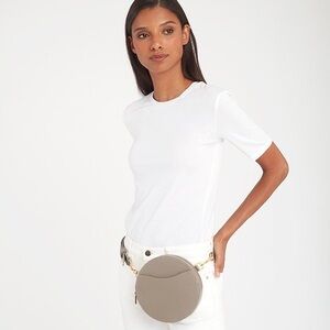 Cuyana: Mini Circle Belt Bag (Stone) size (xs/s)